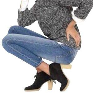 J.Crew Black Suede Macalister Lace-up Boots/Bootie